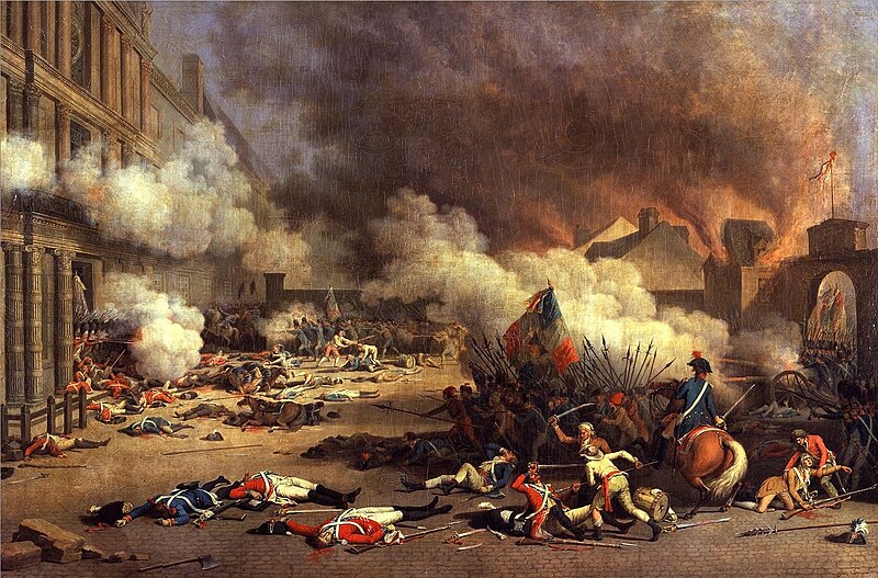 Scene from the French Revolution: The storming of the Tuileries, August 1792  |